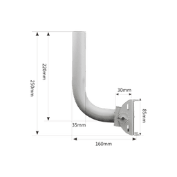 Montaje universal flexible para instalación en poste o pared, compatible con equipos Ubiquiti, Mimosa, Cambium y Altai 