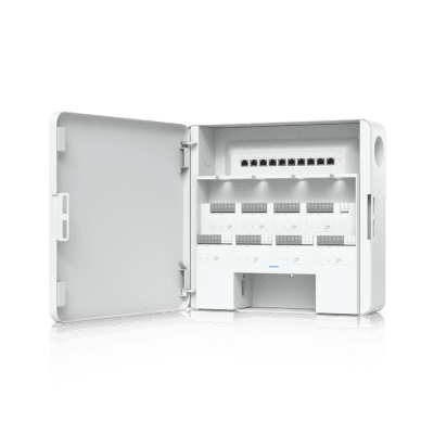 Enterprise Access Hub/Concentrador de Acceso Empresarial con Control de Entrada y Salida de hasta 8 Puertas y Soporte de Respaldo de Batería