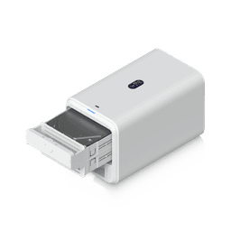 UniFi UNAS-2 – Almacenamiento en Red (NAS) Compacto con 2 Bahías para HDD de 3.5”, Puerto de Red 2.5 GbE, Conectividad USB-C y Adaptador PoE++ Incluido