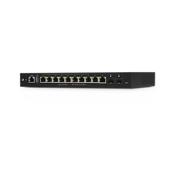 EdgeRouter 12 PoE pasivo 24 V, con 10 puertos 10/100/1000 Mbps + 2 puertos SFP, con funciones avanzadas de ruteo