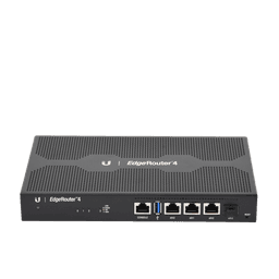 EdgeRouter 4, con 3 puertos 10/100/1000 Mbps + 1 puerto SFP, con funciones avanzadas de ruteo