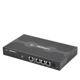 EdgeRouter 4, con 3 puertos 10/100/1000 Mbps + 1 puerto SFP, con funciones avanzadas de ruteo