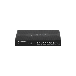 EdgeRouter 4, con 3 puertos 10/100/1000 Mbps + 1 puerto SFP, con funciones avanzadas de ruteo