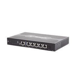 EdgeRouter 6 PoE pasivo 24 V, con 5 puertos 10/100/1000 Mbps + 1 puerto SFP, con funciones avanzadas de ruteo