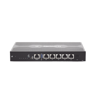 EdgeRouter 6 PoE pasivo 24 V, con 5 puertos 10/100/1000 Mbps + 1 puerto SFP, con funciones avanzadas de ruteo