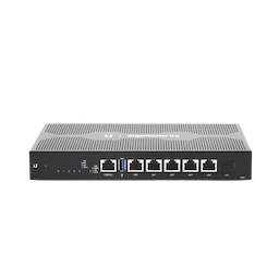 EdgeRouter 6 PoE pasivo 24 V, con 5 puertos 10/100/1000 Mbps + 1 puerto SFP, con funciones avanzadas de ruteo