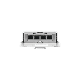 Switch PoE 24 V de Paso para Exterior con 4 Puertos Gigabit (1 PoE In, 3 PoE Out) NanoSwitch