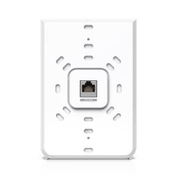 Access Point UniFi U6 In Wall/Montaje p/pared, WIFI 6 2.4 Y 5 Ghz, hasta 5.3 Gbps, 1 pto PoE In, 4 ptos secundarios (1 PoE Out)