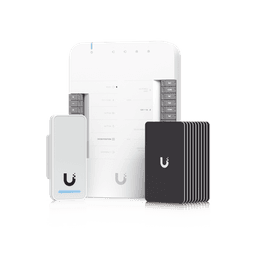 UniFi Access Kit de Inicio Gen 2, Incluye Hub para conexiones, lector NFC y movimiento / 10 tarjetas de acceso / sistema completo para abrir una puerta