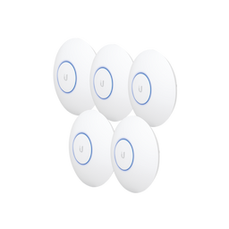 Paquete de 5 Access Point UniFi HD 802.11ac Wave 2 MU-MIMO 4X4 para alta densidad de usuarios, hasta 500 usuarios WiFi (Sin PoE´s)