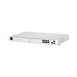 UniFi OS Console: Dream Machine Pro, con 1 puerto WAN Gigabit RJ45, 1 puerto WAN 10G SFP+ / 8 puertos LAN Gigabit RJ-45, y una bahía de HDD 3.5" (No incluye HDD), Integra todas las aplicaciones UniFi