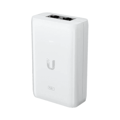 Adaptador PoE Ubiquiti (48 VDC, 0.65A) puerto Gigabit, ideal para equipos UniFi