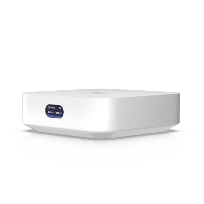 Router UniFi Ultra Express UX con WiFi 6, 1 puerto WAN GbE / 1 puerto GbE LAN. Administra hasta 4 dispositivos UniFi en modo  Gateway, o funciona como AP, hasta 50 clientes