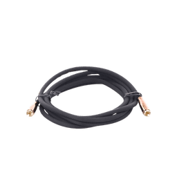 Cable de Audio Coaxial Macho a Coaxial Macho  (S/PDIF) / 5.1 Canales / Diseño de Blindaje Multiple / Núcleo de Cobre / Caja de Aleacion de Cobre / 2 Metros / Color Negro