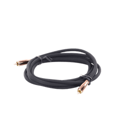 Cable de Audio Coaxial Macho a Coaxial Macho  (S/PDIF) / 5.1 Canales / Diseño de Blindaje Multiple / Núcleo de Cobre / Caja de Aleacion de Cobre / 2 Metros / Color Negro