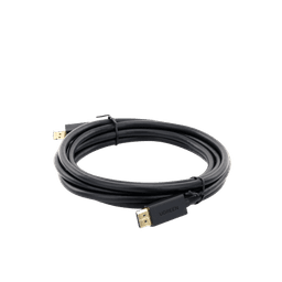 Cable DisplayPort 1.2 Macho a Macho/ Longitud 3m / Versión DP1.2 / Soporta 4K@60Hz; 2K@144Hz / Soporta 3D / Color profundo de 8 y 10 bits / Blindaje Interno Múltiple / Cobre Estañado 28AWG  / Botón de Liberación