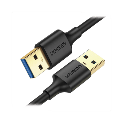 Cable USB-A 3.0 a  USB-A 3.0 / 1 Metro / Macho a Macho / Conector Niquelado / Núcleo de Cobre Estañado / Blindaje Múltiple / Velocidad 5Gbps / No Requiere Controlador / Compatible con USB2.0 Y USB 1.1