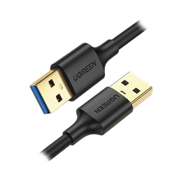 Cable USB-A 3.0 a  USB-A 3.0 / 2 Metros / Macho a Macho / Conector Niquelado / Núcleo de Cobre Estañado / Blindaje Múltiple / Velocidad 5Gbps / No Requiere Controlador / Compatible con USB2.0 Y USB 1.1