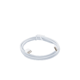 Cable USB-C a Lightning | 1 Metro | Certificado MFi | Carga Rápida 60W | 480 Mbps | PD | Conector C94 | Adecuado para iPhone, iPad y iPod | Protección Integrada | Caja de ABS | Cubierta de TPE | Color Blanco.