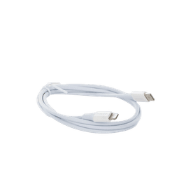 Cable USB-C a Lightning | 1 Metro | Certificado MFi | Carga Rápida 60W | 480 Mbps | PD | Conector C94 | Adecuado para iPhone, iPad y iPod | Protección Integrada | Caja de ABS | Cubierta de TPE | Color Blanco.