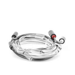 Cable Adaptador de 3.5mm Macho a 2 RCA Macho / 3 Metros / Color Gris / Blindaje Múltiple / ABS / Alta Calidad 