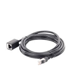 Cable de Extensión Cat6 RJ45 F/UTP / Macho a Hembra / 3m / Método de conexión 568B / Velocidad de transmisión 1000Mbps / Ancho de banda del canal 250MHz /Caja de Cobre / Negro