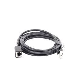 Cable de Extensión Cat6 RJ45 F/UTP / Macho a Hembra / 3m / Método de conexión 568B / Velocidad de transmisión 1000Mbps / Ancho de banda del canal 250MHz /Caja de Cobre / Negro