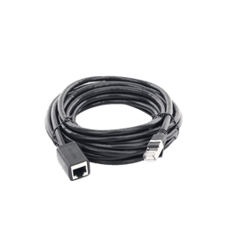 Cable de Extensión Cat6 RJ45 F/UTP / Macho a Hembra / 5m / Método de conexión 568B / Velocidad de transmisión 1000Mbps / Ancho de banda del canal 250MHz /Caja de Cobre / Negro