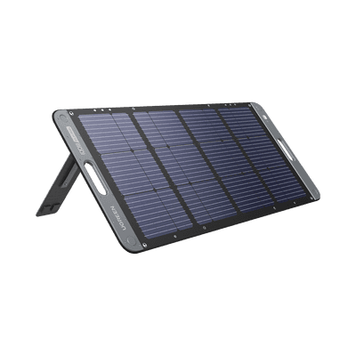 Panel Solar Plegable 100W / Recomendado para el Power Station Portable de 600W UGREEN /  Alta Eficiencia de Conversión / Alineación Inteligente de la Luz Solar / Resistente Al Agua Y Duradero / Incluye Cable XT60 Macho a Macho 2m.