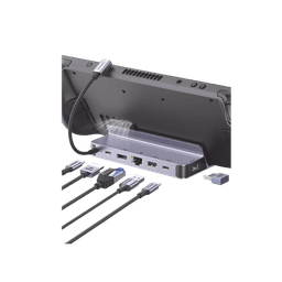 HUB USB-C (Docking Revodok Pro) 6 en 1 | Soporte para Steam Deck  | 2 USB-A 3.0 (5Gbps) | USB-C 3.0 (5Gbps) | RJ45 (Gigabit Ethernet) | HDMI 2.0 4K@60Hz | USB-C PD Carga 100W | Carcasa de Aluminio.