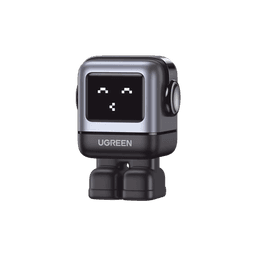 Cargador RobotGaN de 65W Serie UNO | 3 Puertos de Carga Rápida | 2 USB-C | 1 USB-A | PD 3.0 | QC 4.0 | Carga Inteligente | Tecnología GaN II | Zapato Magnético Extraíble | Carcasa Ignifuga | Pantalla LED