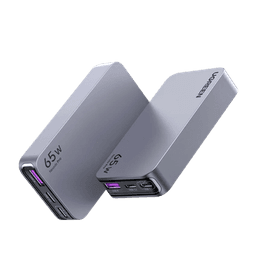 Cargador Ultra Slim 65W Nexode Pro| Diseño de Pared Plano | 3 Puertos de Carga Rápida | 2 USB-C | 1 USB-A | Tecnología GaNInfinity | PD3.1 de 65W / QC4.0 | Tecnología de Protección Térmica | Optimiza la Carga | Ca