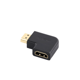 Adaptador HDMI Tipo L Macho a Hembra / Hacia Abajo / HDMI 2.0  4K@60Hz / Proporciona Flexibilidad Sin Doblar los Cables HDMI