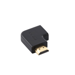 Adaptador HDMI Tipo L Macho a Hembra / Hacia Abajo / HDMI 2.0  4K@60Hz / Proporciona Flexibilidad Sin Doblar los Cables HDMI