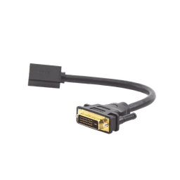 Convertidor DVI macho a HDMI Hembra | Bidireccional | DVI 24+1 | 1080P@60Hz | Cable de 22cm | Negro.