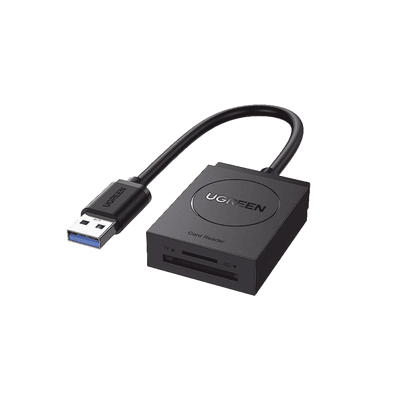 Lector de tarjetas USB-A 3.0 a MicroSD (TF) / SD | 5Gbps | Soporta hasta 2TB | Soporta Windows/Mac OS/Linux/Android | Lectura de Tarjetas Simultánea | No Requiere Controlador | Cable de 15cm.