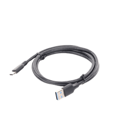 Cable USB-A a USB-C | 1 Metro | Carga y Sincronización de Datos | Carga Rápida 60W | Datos 5 Gbps | QC 3.0/2.0 | FPC | AFC | Protección Integrada | Duradero y Flexible| Caja ABS | Cubierta de TPE | Color Negro.