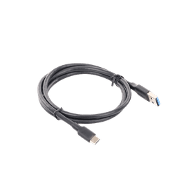 Cable USB-A a USB-C | 1 Metro | Carga y Sincronización de Datos | Carga Rápida 60W | Datos 5 Gbps | QC 3.0/2.0 | FPC | AFC | Protección Integrada | Duradero y Flexible| Caja ABS | Cubierta de TPE | Color Negro.