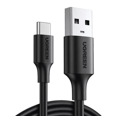 Cable USB-A a USB-C | 1 Metro | Carga y Sincronización de Datos | Carga Rápida 60W | Datos 5 Gbps | QC 3.0/2.0 | FPC | AFC | Protección Integrada | Duradero y Flexible| Caja ABS | Cubierta de TPE | Color Negro.