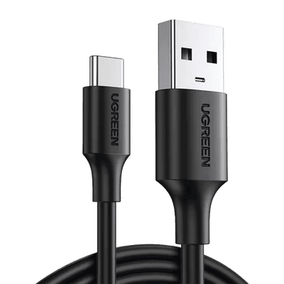 Cable USB-A a USB-C | 2 Metros | Carga y Sincronización de Datos | Carga Rápida 60W | Datos 5 Gbps | QC 3.0/2.0 | FPC | AFC | Protección Integrada | Duradero y Flexible| Caja ABS | Cubierta de TPE | Color Negro.