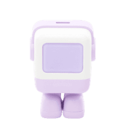 Cargador Mini GaNRobot 30W serie UNO | 1 USB-C de Carga Rápida | Tecnología GaN II | Multiprotocolo PD/QC/SCP/FCA | Carga Inteligente | Pantalla LED | Zapato Magnético Extraíble | Thermal Guard | Color Lila.