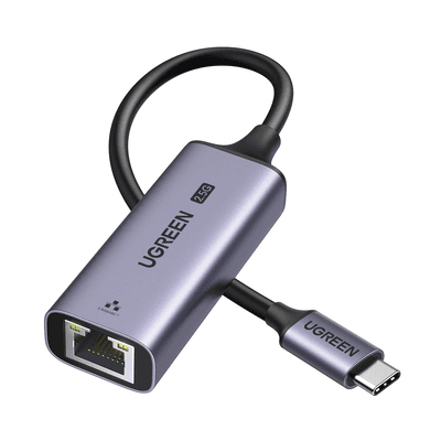 Adaptador USB-C 3.1 GEN1 a Ethernet 2.5G | Thunderbolt 4/3 | Chip de Última Generación RTL8156BG | Caja de Aluminio |  Diseño Reforzado | Indicadores Led | Compacto y Portátil.  