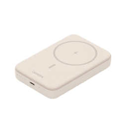 Power Bank MagSafe de 10000mAh | 20W | Carga Inalámbrica y por Cable USB-C | Sistema de Protección Inteligente | Tecnología de Carga Rápida | Ultra Delgado | Ultra ligero | Compatible con iPhone 15/14/13/12 | Color Beige.