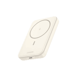 Power Bank MagSafe de 10000mAh | 20W | Carga Inalámbrica y por Cable USB-C | Sistema de Protección Inteligente | Tecnología de Carga Rápida | Ultra Delgado | Ultra ligero | Compatible con iPhone 15/14/13/12 | Color Beige.