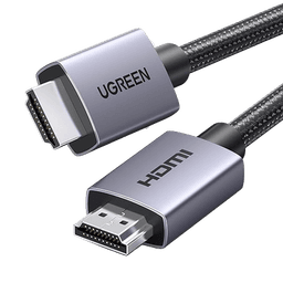 Cable HDMI 2.0 de Nylon Trenzado | 2 metros | 4K@60Hz | ARC | Dolby ATMOS | True HD | DTS HD | HDR | 3D Inversivo  | 3 modos de Visualización | 3 Capas de Protección + 4 de Blindaje | Niquelado | Carcasa de Aluminio.