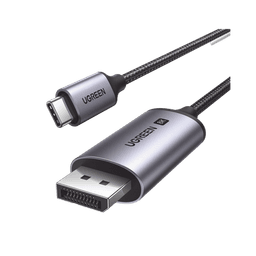 Cable USB-C a DP 1.4 | 3 metros | Compatible con Thunderbolt 3 & 4 | 8K@60Hz | 4K@240Hz | HDR10+ | eARC | DTS | 3D | ALLM | VRR | | FreeSync G-Sync | Caja de Aluminio | Nylon Trenzado | Conector Niquelado | Blindaje Multicapa.