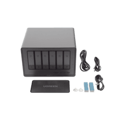 NAS UGREEN NASync DXP6800 Pro / Intel Core i5-1215U 10 Núcleos / 6 Bahías SATA + 2 M.2 NVMe / 2 Puertos Thunderbolt 4 / 2 Puertos 10GbE / 8K HDMI / PCIe 4.0 x4 / DDR5 Hasta 64GB / Compatibilidad Multiplataforma