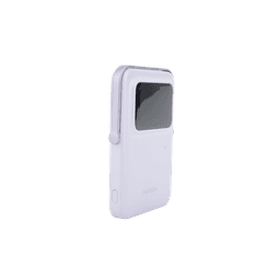 Power Bank Inalambrico | 5000mAh | 7.5W  |  Con Emojis de Estado | Carga Rápida USB-C Bidireccional  | Pantalla TFT  Inteligente | 13 niveles de Proteccion | Con Holder | Color Purple.