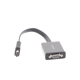 Adaptador HDMI a VGA / Resolución 1080P / Audio 3.5mm / Con Puerto Micro USB para Alimentación / Plug &  Play / No Requiere Controlador / ABS / Flexible y Duradero 