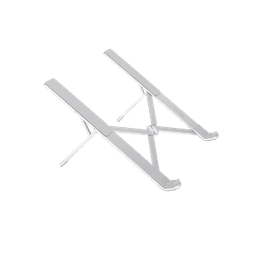 Soporte Portátil de Aluminio para Laptop / Amplia Compatibilidad de 11-17.3" / Ajuste de Altura 46.5 mm-136.5 mm / Capacidad de carga de 5 kg / Diseño Plegable / Material de Aleación de Aluminio + Silicona.